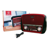 Rádio Retrô Vintage Antigo Bluetooth Am Fm Anos 80 90 Lindo