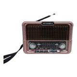 Rádio Retro Vintage Portátil Am Fm Sd Usb Bivolt Bluetooth