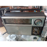 Rádio Sanyo 3fx Funcionando A Pilha E Energia.