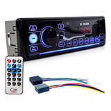 Rádio Som Automotivo Mp3 C/ Bluetooth 2 Usb's Aux Pen Drive