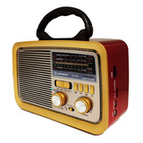 Rádio Vintage Retrô Antigo Bluetooth Usb Am Fm Usb 3188