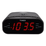 Rádio-despertador Duplo Timex T231gy Amfm 12 Polegadas Verme