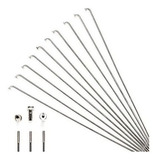 Raio Bike Aro 24 Duplo Grosso Inox Natural 240mm X 2,5mm 72 