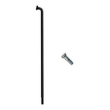 Raio Fino Inox Preto 2.0 X 295mm Com Niple - Richman - 36pçs