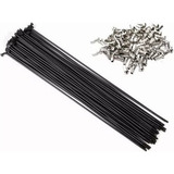 Raio Fino Inox Preto 2.0mm Com Niples - Richman - 36pçs