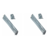 Raio Zincado Aço 233mm 2.5 Grosso P/ Aro 24 Par 72 Raios