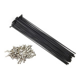 Raios Preto 293 X 2mm Inox Rodas Mtb Aro 29 Para 2 Rodas