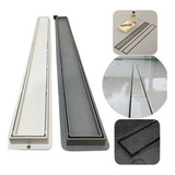 Ralo Banheiro Dami Linear Oculto Seca Piso 6x90 Invisível Sifonado 90cm Cor Cinza Claro