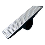 Ralo Coletor Linear 15x50 Saídas Laterais Grelha Anti Inseto