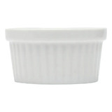 Ramequim De Porcelana 6x4cm Lyor Branco Para Escondidinho Liso
