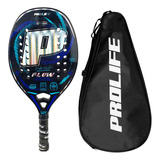 Raquete Beach Tennis 100% Carbono 3k Kit Prolife Holográfica