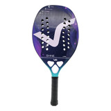 Raquete De Beach Tennis Shine 12k Carbon Vg Plus Cor Roxa