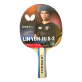 Raquete Profissional Clássica Butterfly Rdj Lin Yun-ju S-2 Cor Preto/vermelho