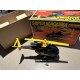 Raro Brinquedo Helicóptero Super Máquina Fricção Glasslite