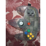 Raro Controle Nintendo 64 Original Cinza Transparente 