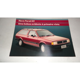 Raro Folder Vw Parati 1987 C Cl Gl 1.6 Prospecto Brochura