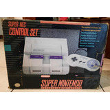 Raro Super Nintendo - Snes Control Set Sns-001! A Joia Dos Colecionadores!