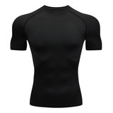 Rash Guard Camisa Compressão Apertada Manga Curta Treino