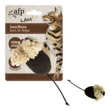 Ratinho Pelúcia Macia Gato Catnip Afp Lambswool - Snow Mouse