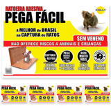 Ratoeira Adesiva Pega Cola Rato - Kit Com 5 Unidades - Colly