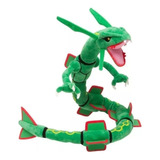 Rayquaza Pelúcia Pokémon Center Articulada 75cm Cor Verde