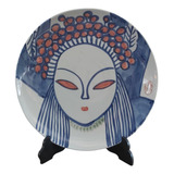 Rdf01559 - Rosto Mulher - Prato Antigo - Porcelana Chinesa