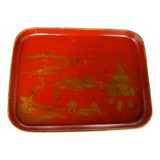 Rdf01871 - Bandeja Antiga - Laca Oriental - Chinoiserie