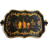 Rdf01872 - Bandeja Italiana Antiga - Chinoiserie 