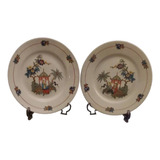 Rdf02567 - Vista Alegre - Par Pratos Porcelana Antiga 