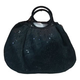 Rdf07097 - Bolsa Antiga - Tricot Com Lantejoulas 