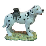Rdf07119 - Castiçal Cachorro Antigo - Porcelana Chinesa