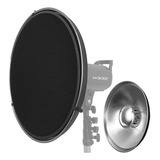 Rebatedor Beauty Dish 42 Cm Para Flash - Cor Prata - Godox