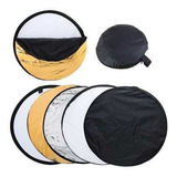 Rebatedor Circular 110cm Dobrável 5 Em 1