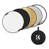 Rebatedor K&f 5x1 Circular Dobrável Diâmetro 60cm K&f