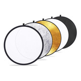 Rebatedor Refletor Luz Fotográfico 104cm 5x1 Dobrável Bolsa