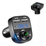Receptor Transmissor Fm Veicular Adaptador Bluetooth Usb