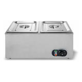 Rechaud Buffet 2 Cubas Elétrico 1/2 Zepper Zprc02e