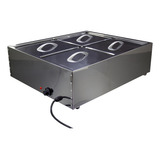 Rechaud Buffet Térmico 4 Cubas Elétrico Buffet Inox