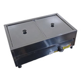 Rechaud Elétrico 2 Cubas Inox