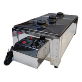 Rechaud Molheira Elétrico Inox 3 Cubas 7,5kg Profissional