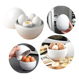 Recipiente P/ Cozinhar Ovos Microondas Vapor Rápido Prático