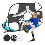 Rede De Futebol Gol Dobrável Duplo Para Infantil Portátil