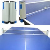 Rede Retrátil Ping Pong Tenis Mesa Ajustável 1,70m Universal Cor Cinza