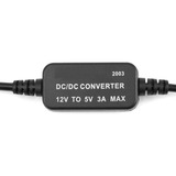 Redução Da Tensão Do Conversor Usb Duplo Dc-dc 12v Para 5v 3