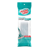Refil Mop Rodo Flash Limp Original Limpeza Geral Plus Cor Cinza