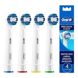 Refil Precision Clean Oral-b Original Com 4 Unidades - Para Escovas Elétricas Oral-b / Braun