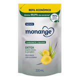 Refil Sabonete Líquido Corporal Detox Monange 200ml