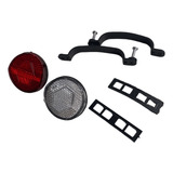 Refletor Bicicleta Banco Speed Mtb Branco/vermelho R12