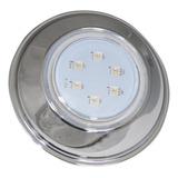 Refletor Hiper Led 9w Branco Inox 316l Iluminação P/ Piscina