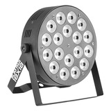 Refletor Slim Par 18 Leds 18w Rgbwa Uv 6 Em 1 Super Potente 100/240v